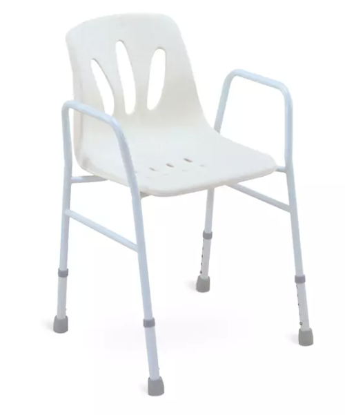 shower chairs Yaşlı bireyler için tasarlanmış, banyo sırasında stabilite ve güvenlik sağlayan konforlu ve destekleyici duş sandalyesinin görüntüsü.