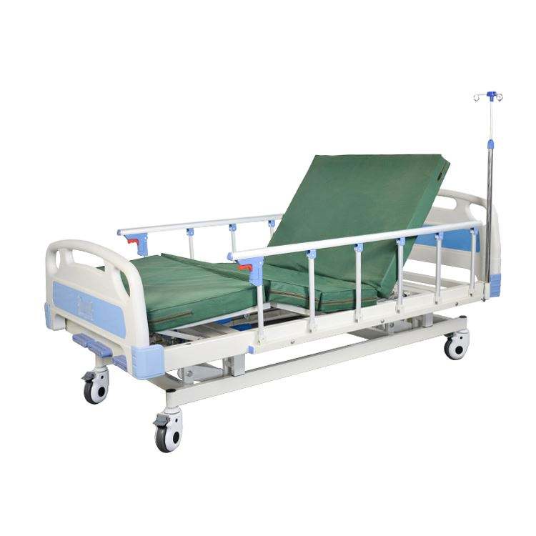 Çin'de Made 3 Crank Manual ICU Tıbbi Hasta Hemşirelik Hasta Yatağı Hastane ve klinik için kullanılır