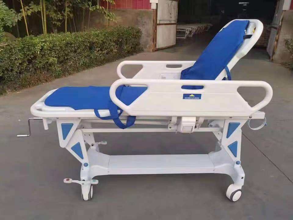 Hastane Acil Yardım Icu Lüks Düz Araç Hasta Transfer Ekipmanı Ambulans Sedye Yatağı Hasta Odası İçin