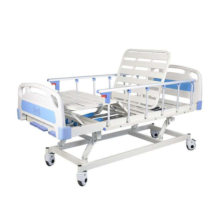 Çin'de Made 3 Crank Manual ICU Tıbbi Hasta Hemşirelik Hasta Yatağı Hastane ve klinik için kullanılır
