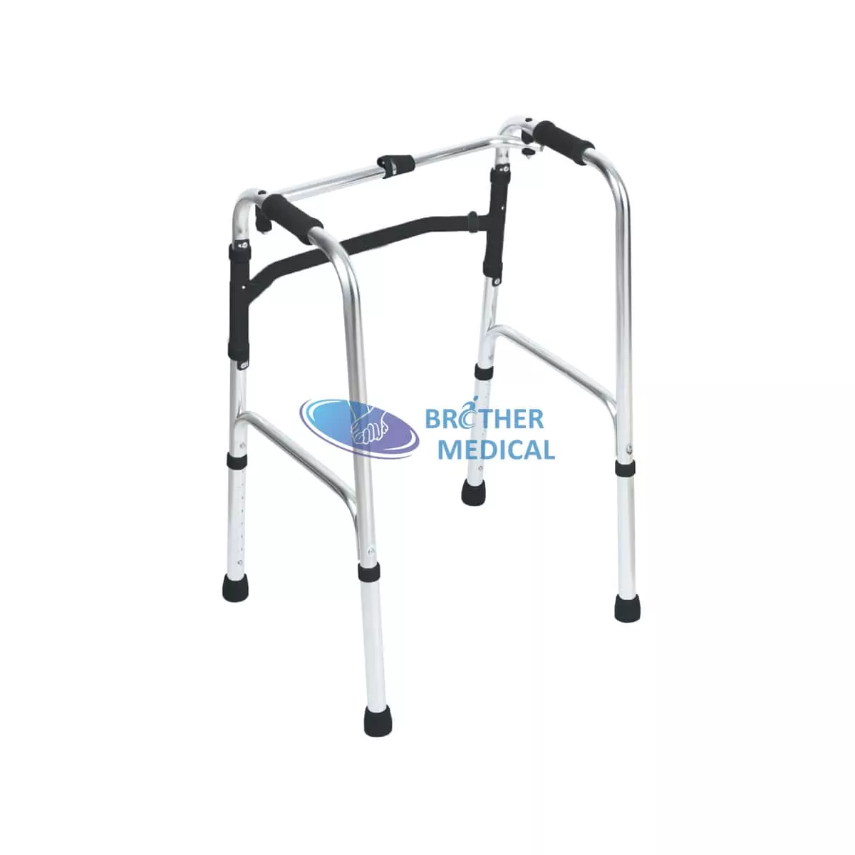 Yaşlılar İçin Yüksekliği Ayarlanabilir Koltuklu Rehabilitasyon Yürüteci