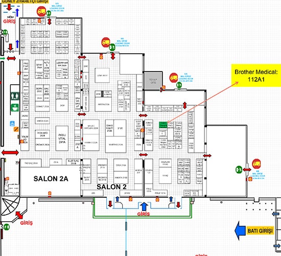 Dikkat! Brother Medical New Booth konumu Expomed