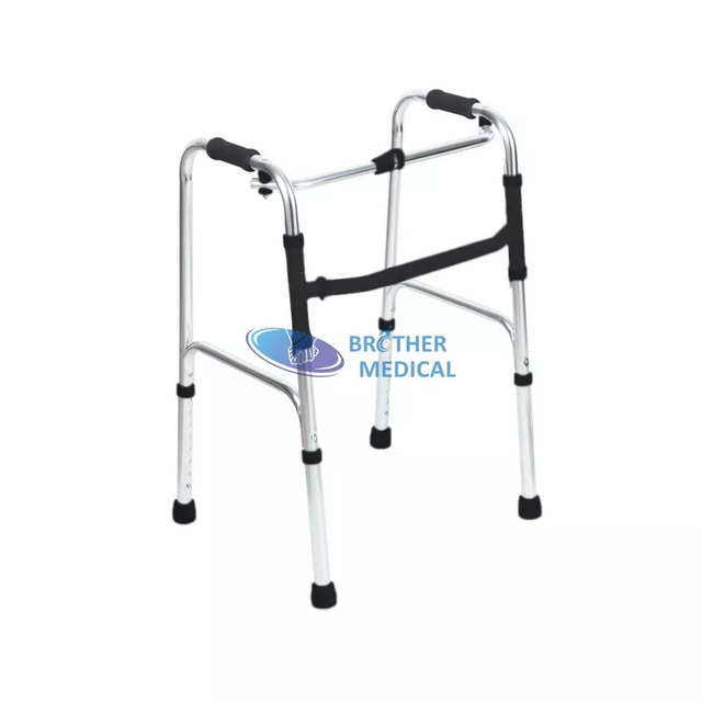 Yaşlılar İçin Yüksekliği Ayarlanabilir Koltuklu Rehabilitasyon Yürüteci