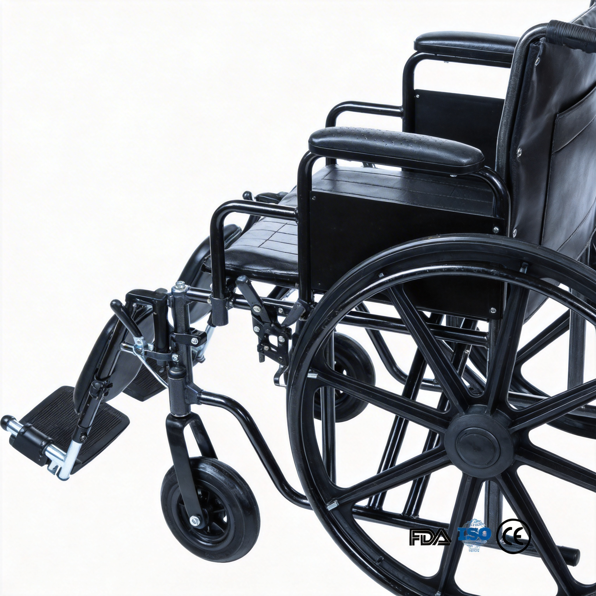 BME4618 28 İnç Yüksek Kapasiteli Bariatrik Manuel Tekerlekli Sandalye | 500 LBS Maksimum Yük