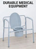 Toptan Bariatrik Başucu Komodini - Katlanabilir Çelik Çerçeve, 500lb/650lb/1000lb Kapasite - FDA ve CE Onaylı
