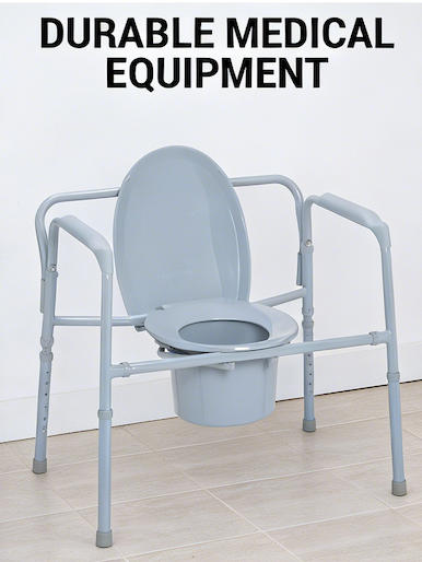 Toptan Bariatrik Başucu Komodini - Katlanabilir Çelik Çerçeve, 500lb/650lb/1000lb Kapasite - FDA ve CE Onaylı