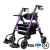 BME888 Ağır Hizmet Tipi 450lbs Kapasiteli Bariatrik 2'si 1 arada Rollator Taşıma Koltuğu, Geniş Yastıklı Koltuk ve Katlanabilir Ayak Dayama Yeri ile
