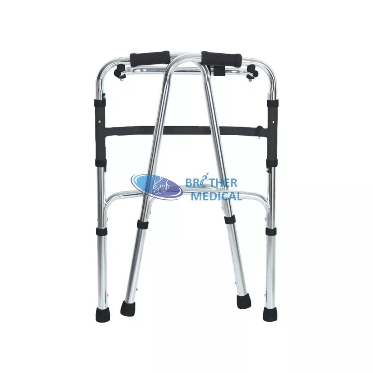 Yaşlılar İçin Yüksekliği Ayarlanabilir Koltuklu Rehabilitasyon Yürüteci