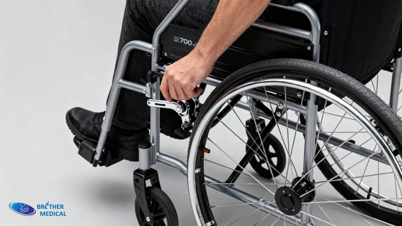 Al&uuml;minyum fren ve kol dayama kilitleme sistemi, ergonomik konfor i&ccedil;in hassas CNC ile frezelenmiştir