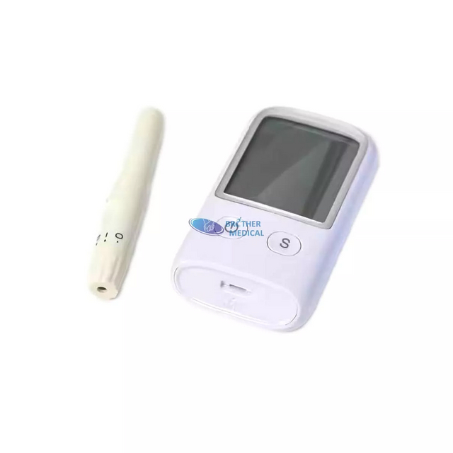 Tıbbi Glukometre Dijital Diyabet Test Kiti LCD Ekranlı Kodlama Glikoz Ölçer Yok