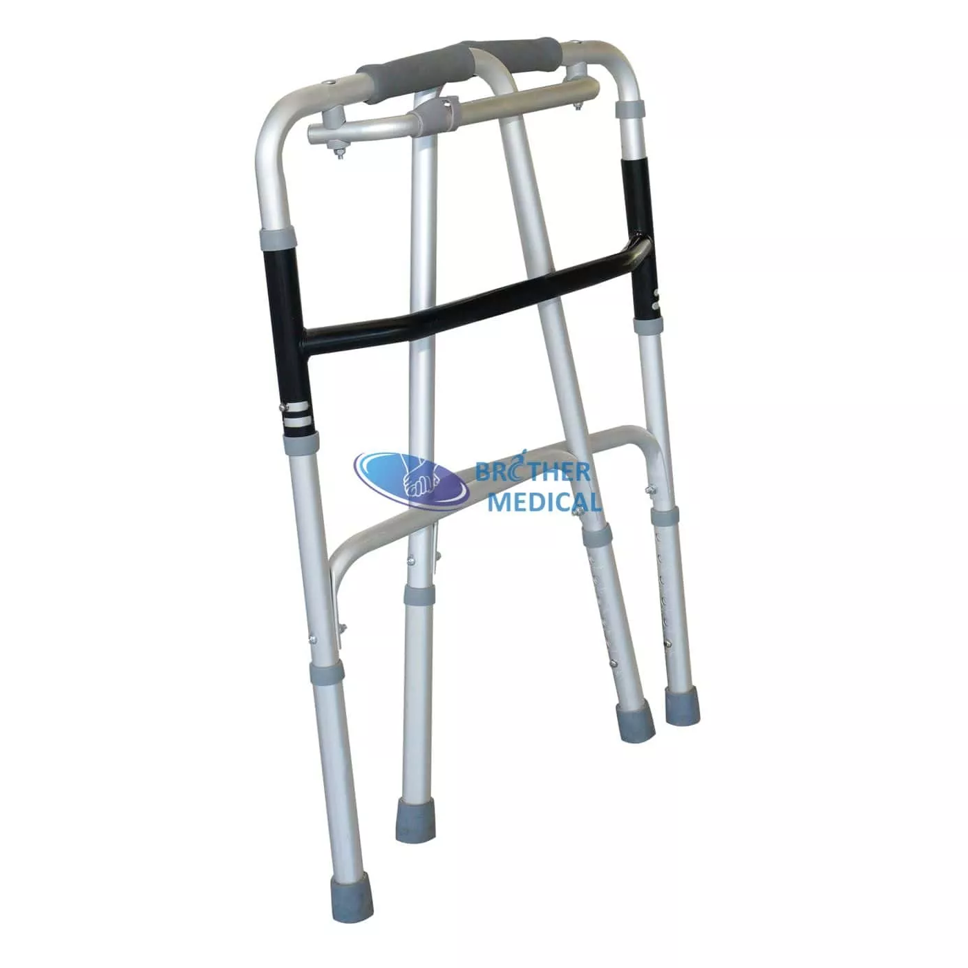 Hafif Katlanır Walker Rehabilitasyon İçin Ayarlanabilir Yükseklik Uyanma Yardımı