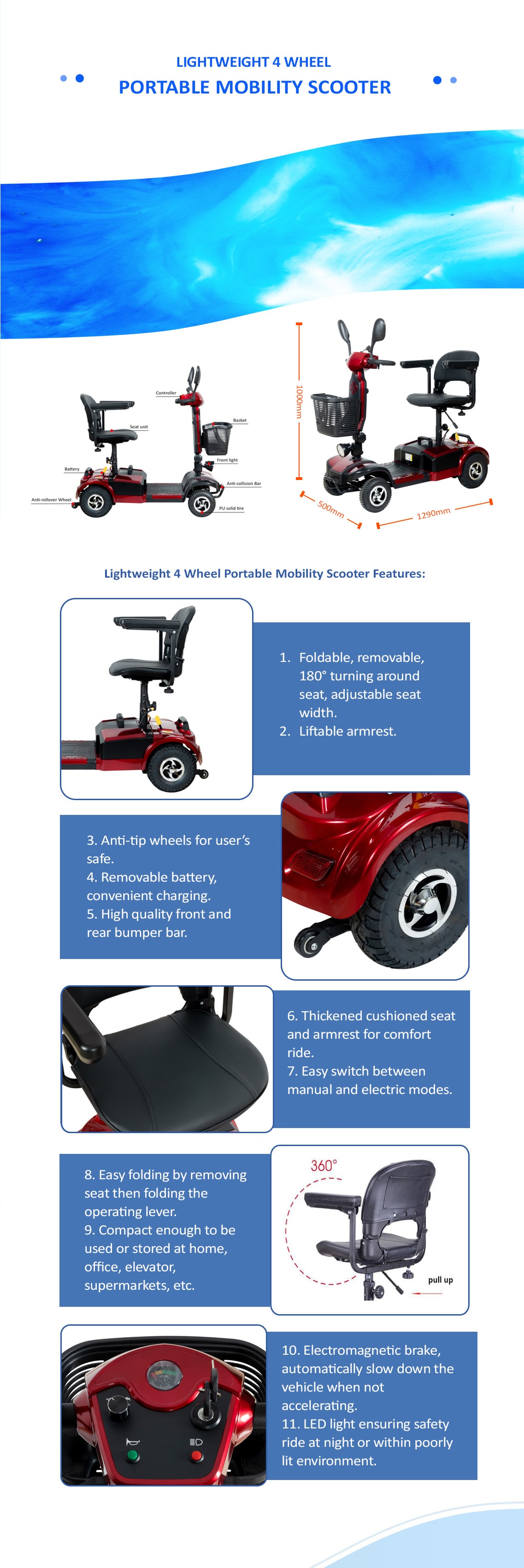 BME05 Mobilite Scooter A&ccedil;ıklaması
