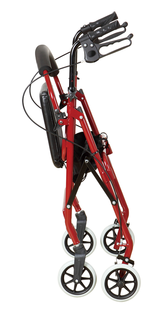 Engelli için ayarlanabilir katlanır alüminyum rollator