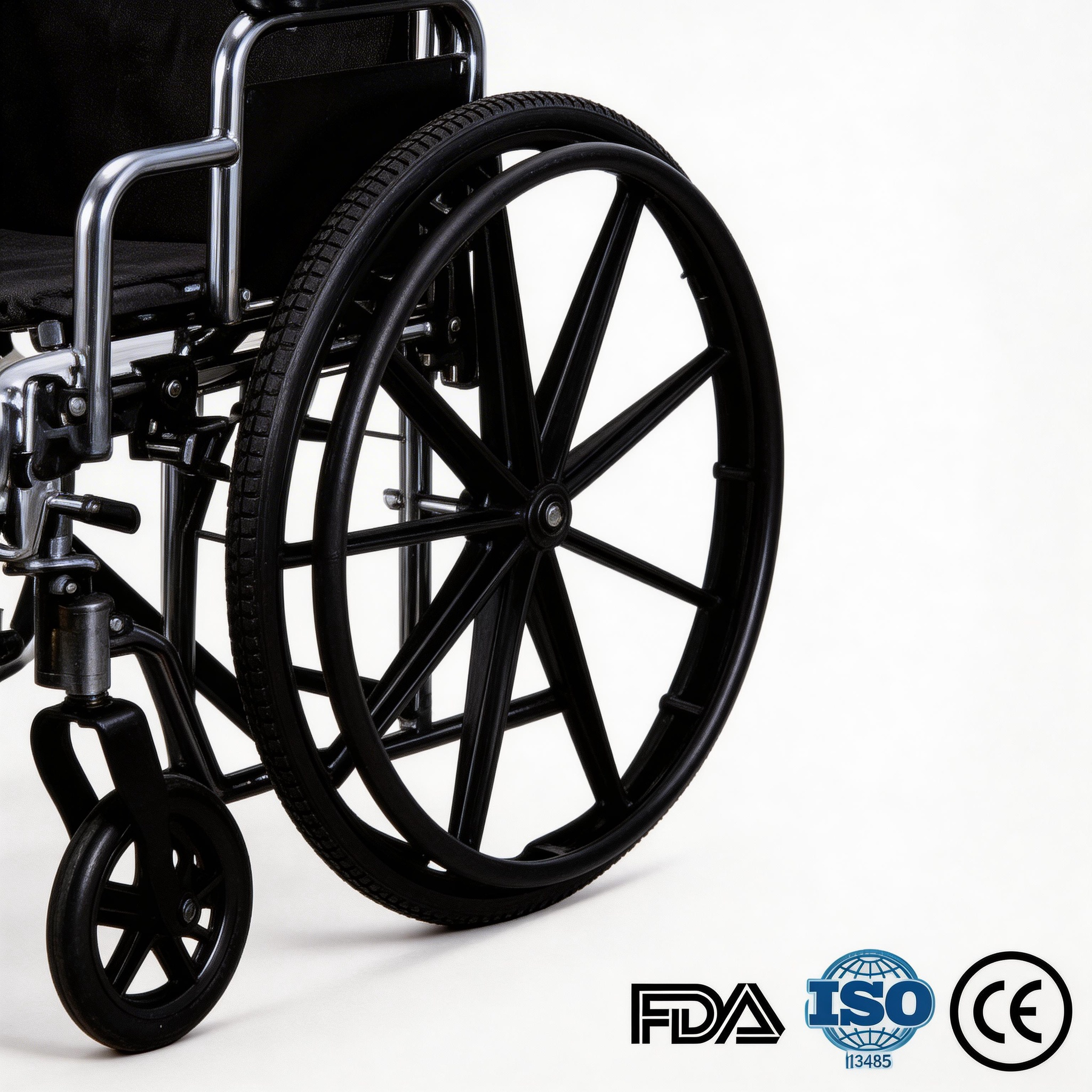 BME4618 24 İnç Yüksek Kapasiteli Bariatrik Manuel Tekerlekli Sandalye | 400 Lbs Maksimum Yük